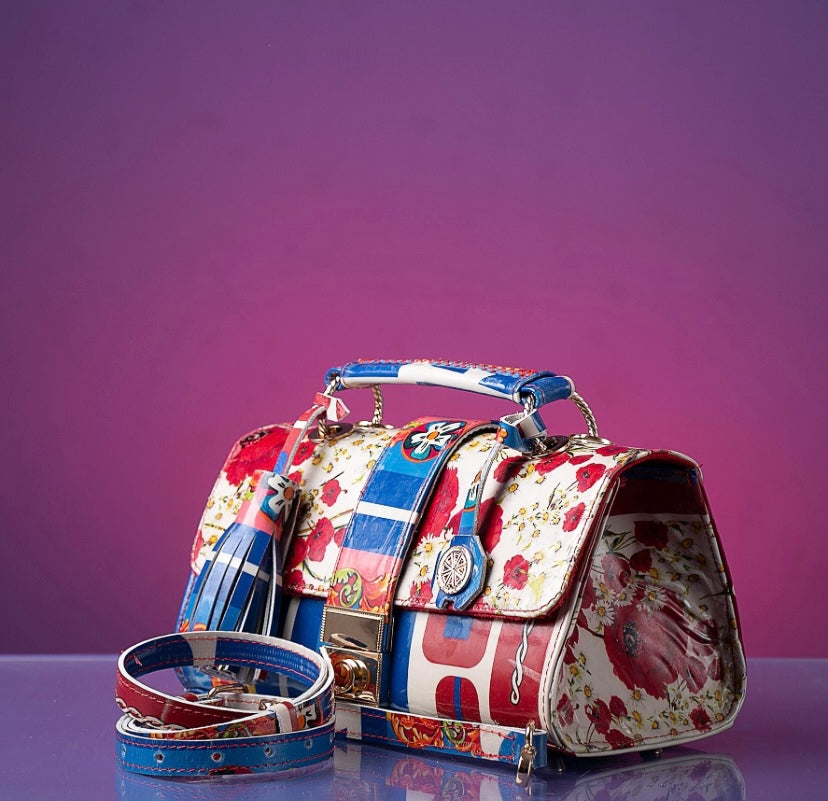 Small Red Leather Handbag