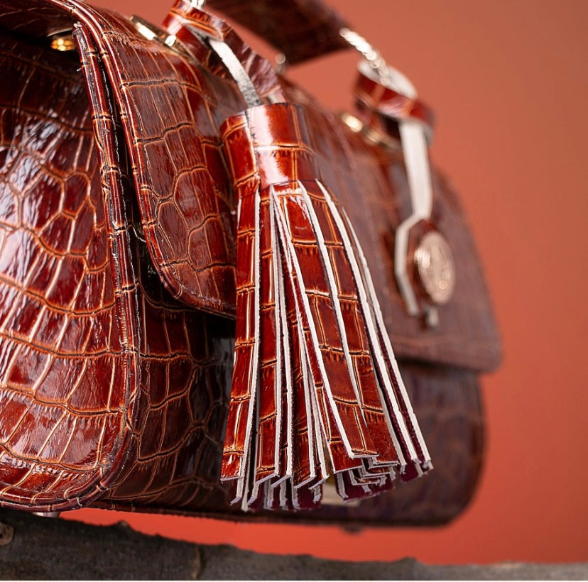 Medium SIze Brown Leather Handbag